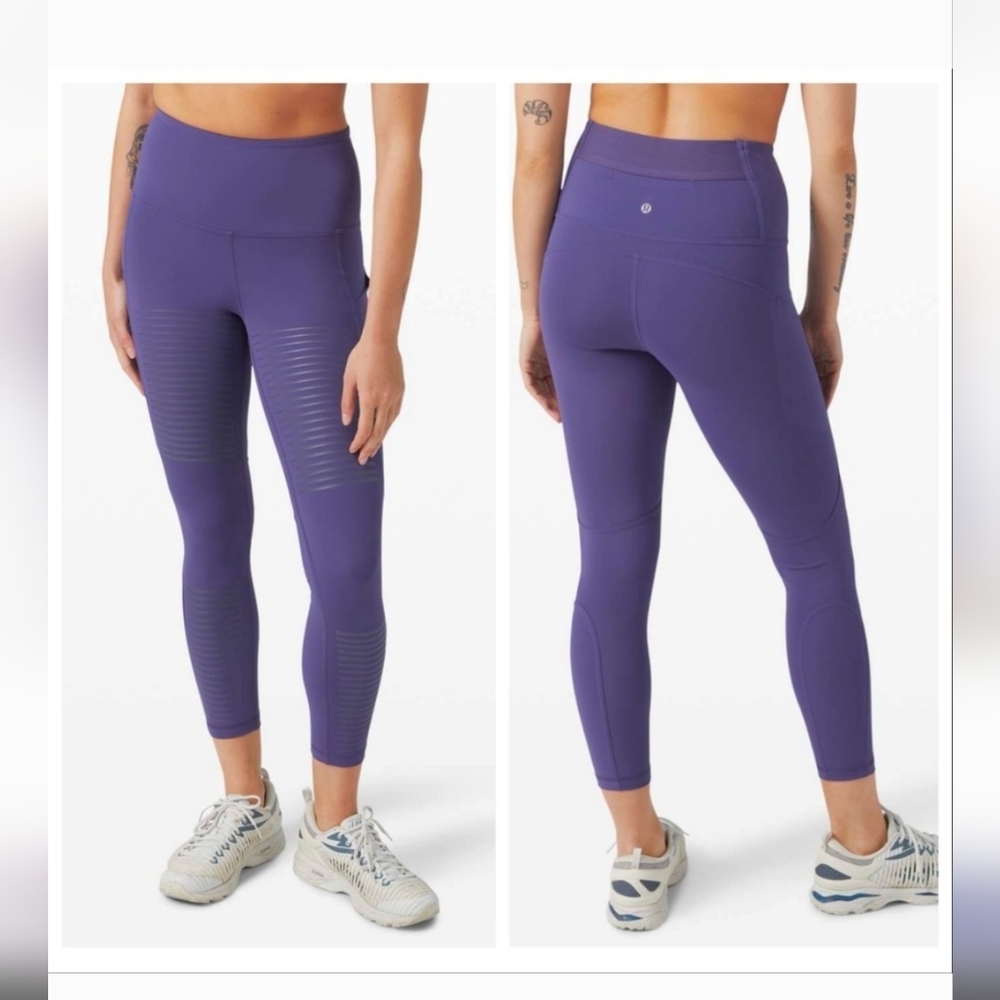 🌟 Lululemon Rogue Renegade Super High Rise Tight 25" Midnight Orchid Size 10